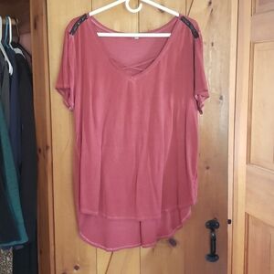 Seven7 Shoulder Detail Shirt